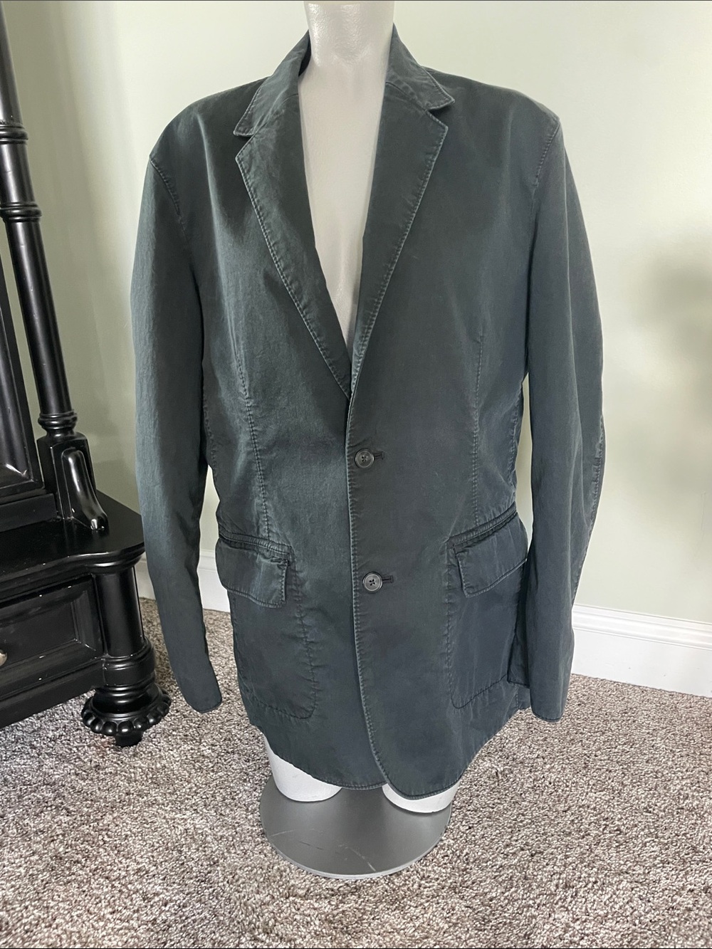 Men’s Express design, studio, 100% cotton two button, casual blazer